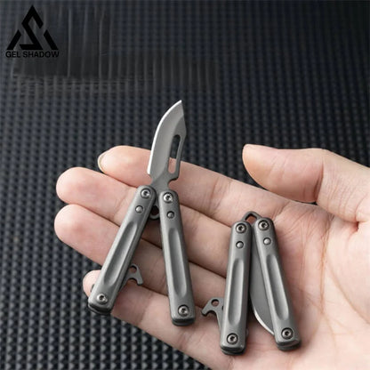 Mini Butterfly Knife Keychain Pocket Knives