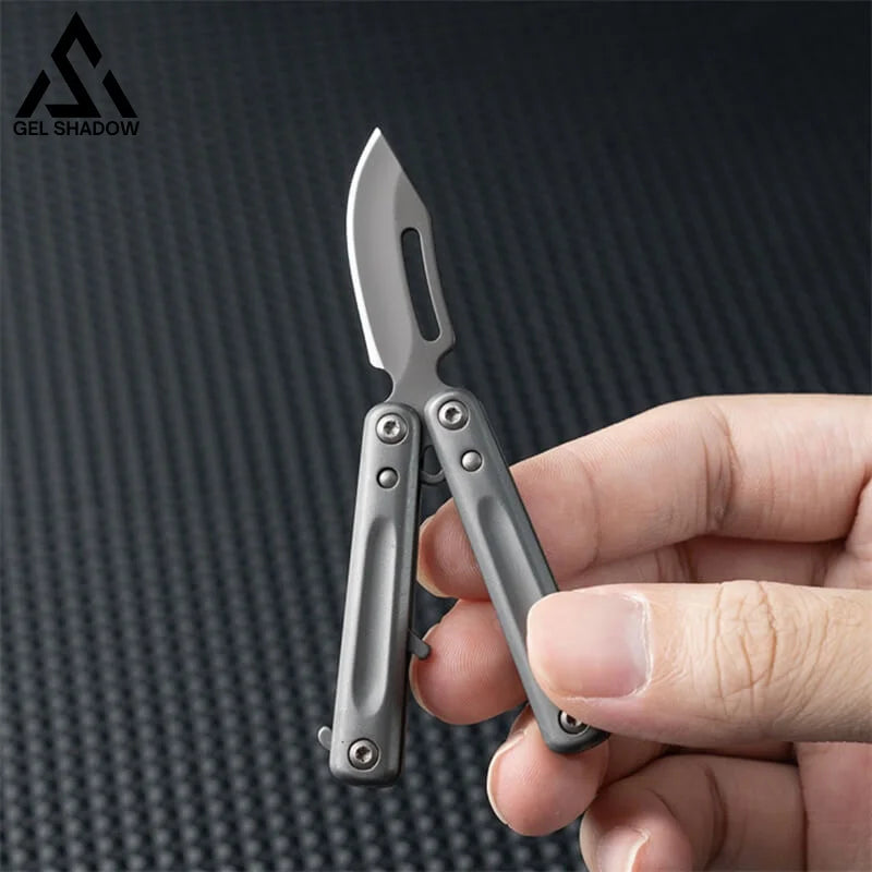 Mini Butterfly Knife Keychain Pocket Knives