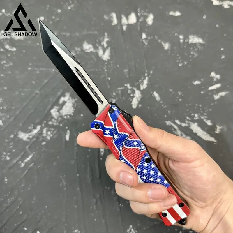 Mircotech Otf Automatic Knife National Flag Pocket Knives