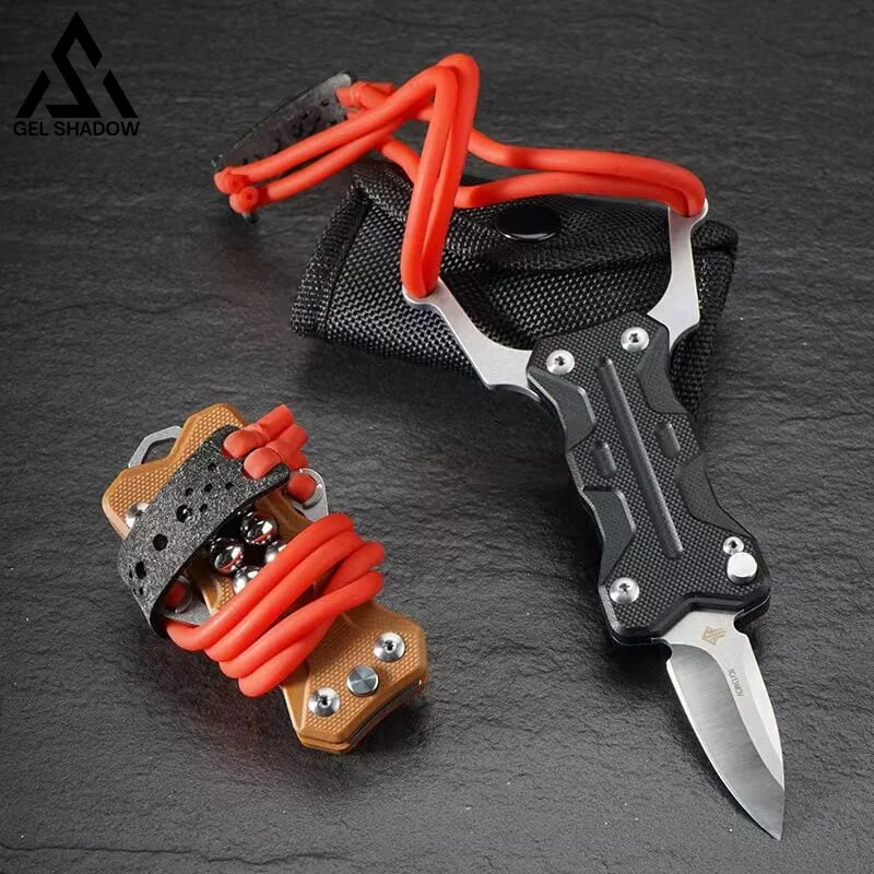 Multifunctional Knife Slingshot G10 Edc Pocket Folding Knife Knives