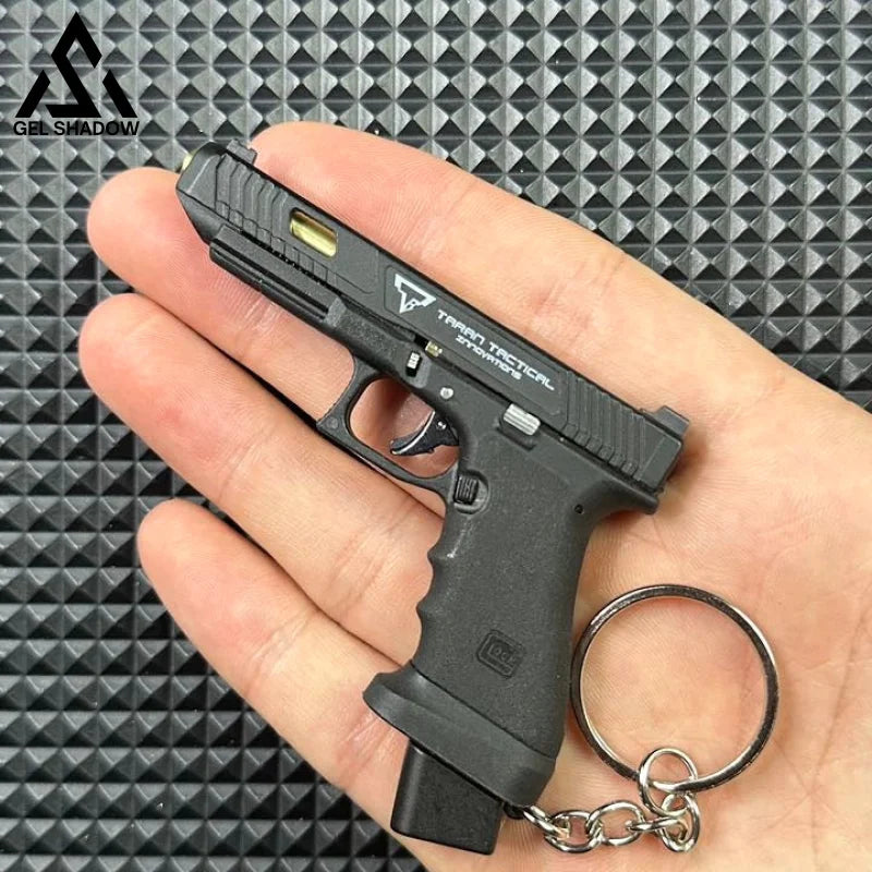 Glokglock G17 1:3 Scale Metal Keychain Toy Gun - Detachable Shell, Ce  Certified