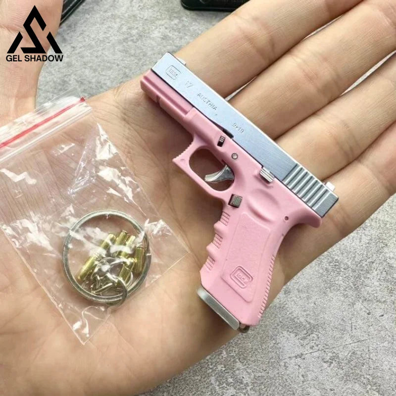 New Folding Glock Toy Gun Pistol Model Alloy Mini Gun Handgun For