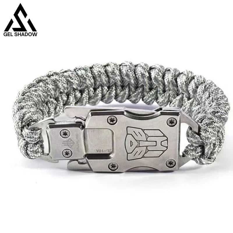 Outdoor Bracelet Knife Transformers Pattern Sliver