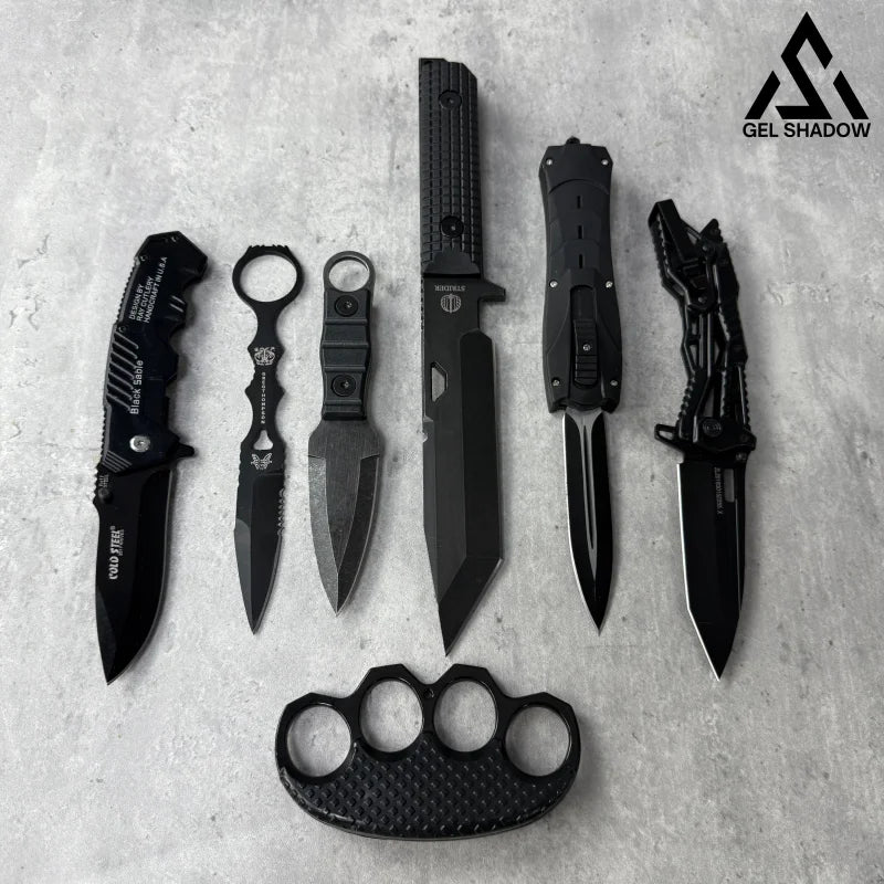 Premier Tactical Black Knifes Box Set 7pcs 7 pcs 猎刀