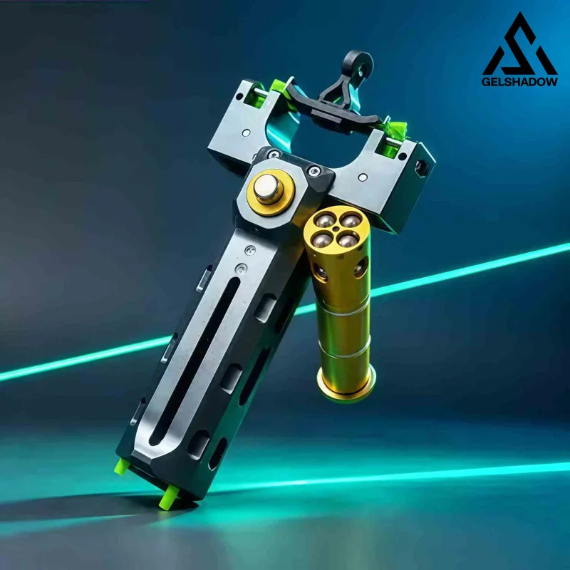 (Presell-15days)GS278 V10 56 Shots Slingshot with 4-in-1 Magazine CNC Aluminum Alloy - Slingshot + 1 Magazine