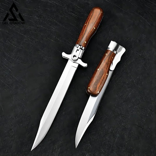 Russia Folding Army Knife Wood Pocket Knives