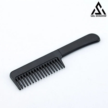 Comb With Sharp Self Defense Brush Comb With Hidden Sharp Knife black / Square handle ...