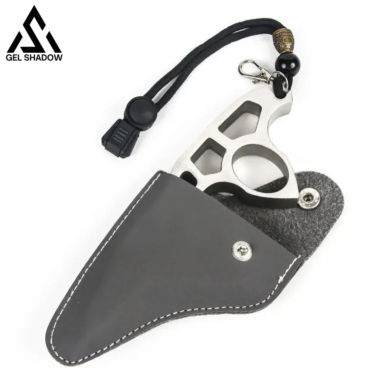 Stainless Steel Single Finger Brass Knuckle Broken Windows-GS117 - BRASSKNUCKLE