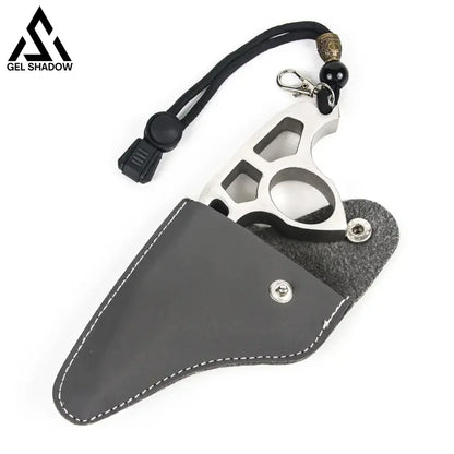 Stainless Steel Single Finger Brass Knuckle Broken Windows-GS117 - BRASSKNUCKLE