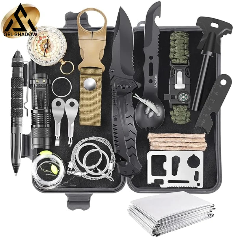 GS250-Survival Kit 28 in 1, Survival Gear Tool Emergency Tactical Equipment 1 GS250-Survival Kit 28 in 1, Survival Gear Tool Emergency Tactical Equipment