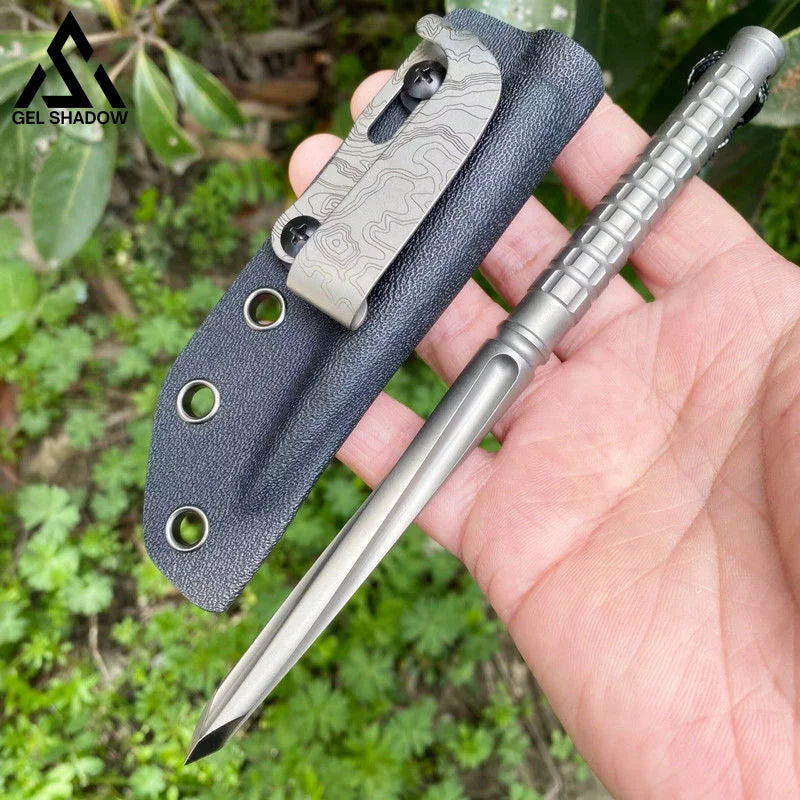 Tc21 Titanium Super Hard Tactical Cyclone Dagger Knife Knife + K Sheath