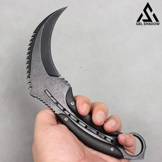 Todd the Dragon outdoors camping claw knife-GS149 Grey BRASSKNUCKLE