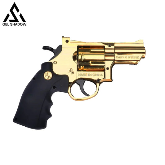 Zp5 Metal Revolver Soft Bullet Gel Blaster Gold